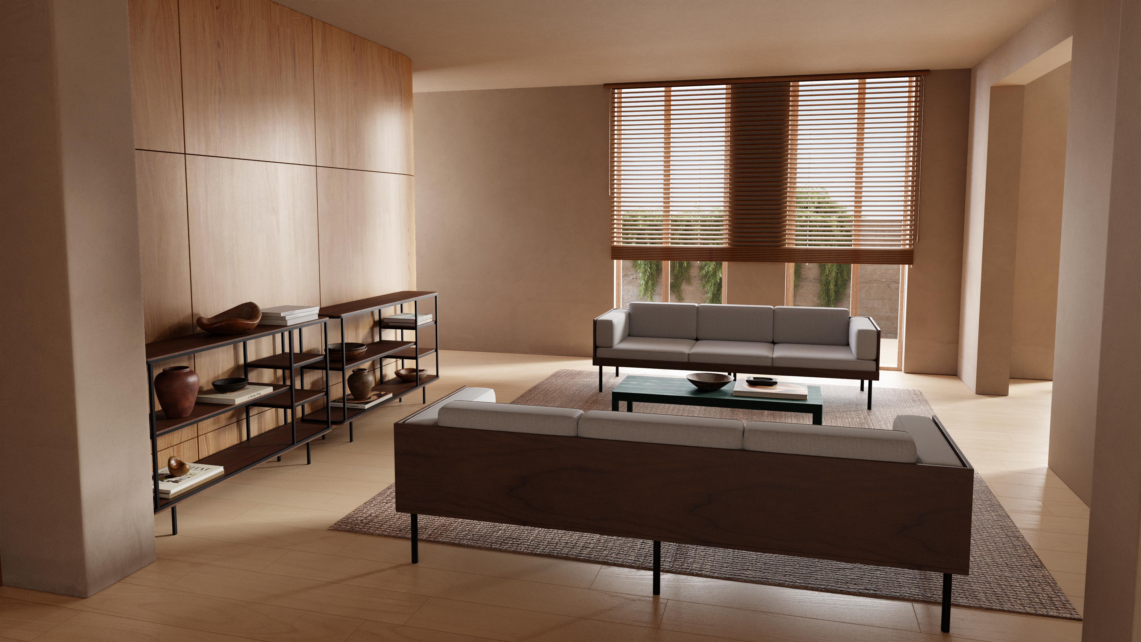 Sofa mit grauem Schliff von Kann Design (Französisch) im Angebot