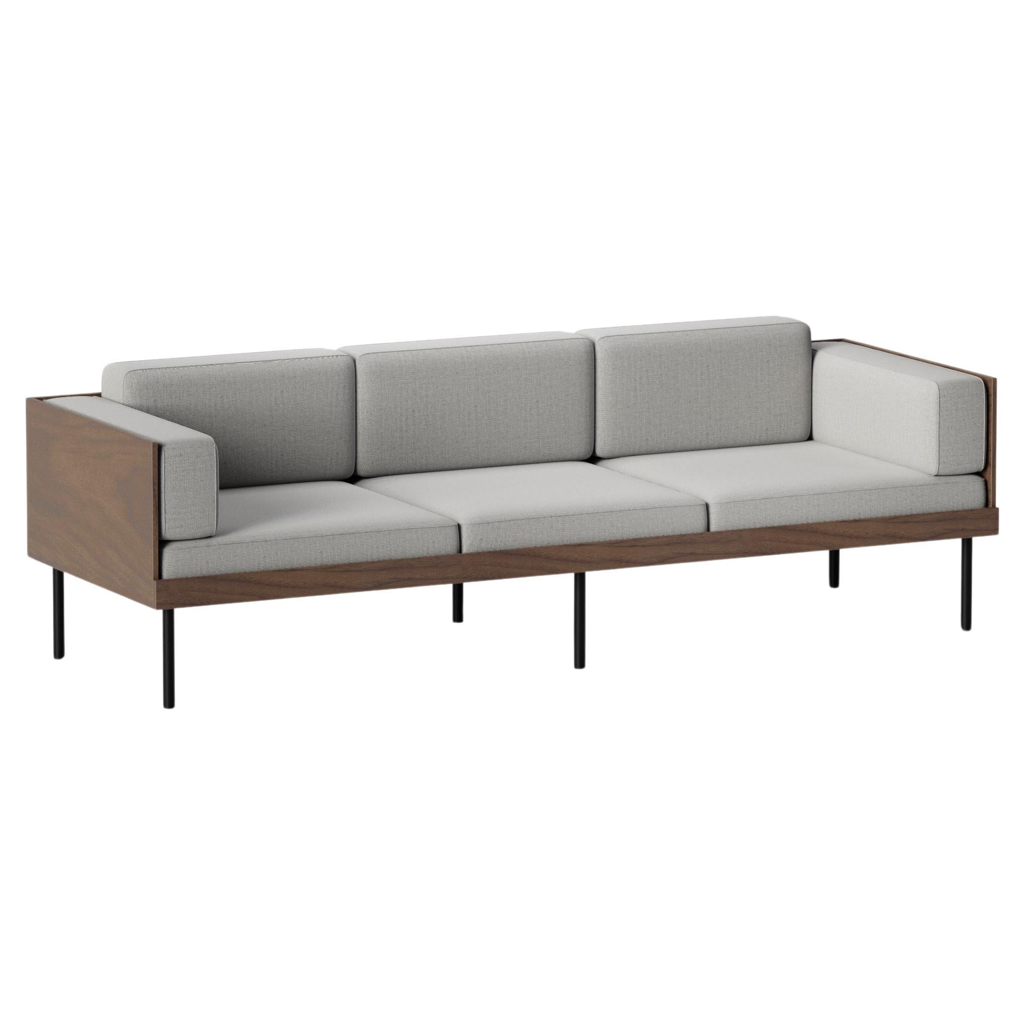 Grey Cut Sofa by Kann Design For Sale