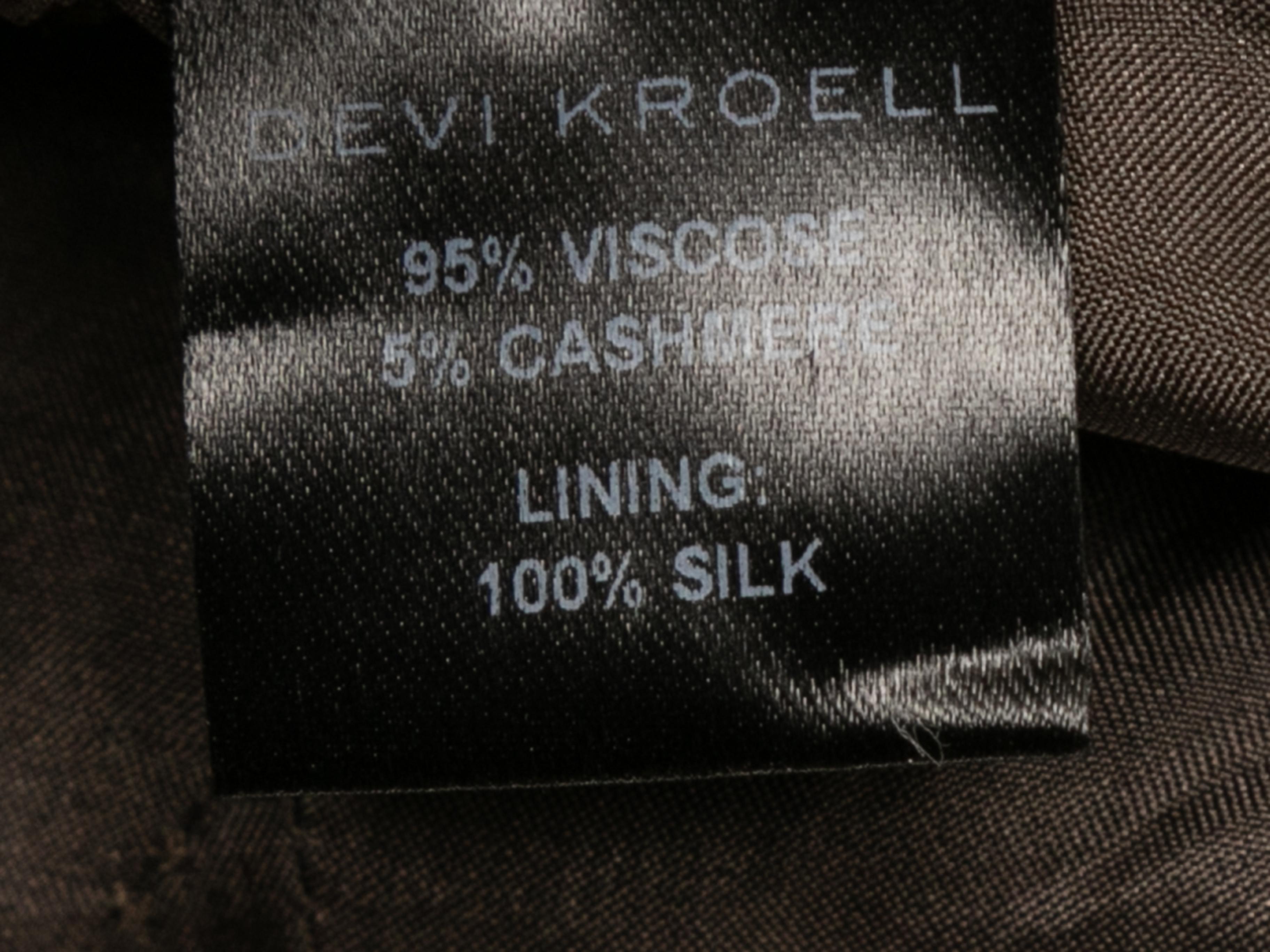 Grey Devi Kroell Long Sleeve Mini Dress Size EU 36 1