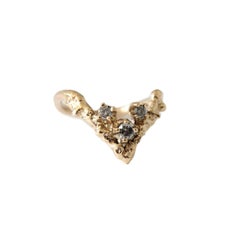 Grey Diamond Jacket Ring in 14 Karat Gold