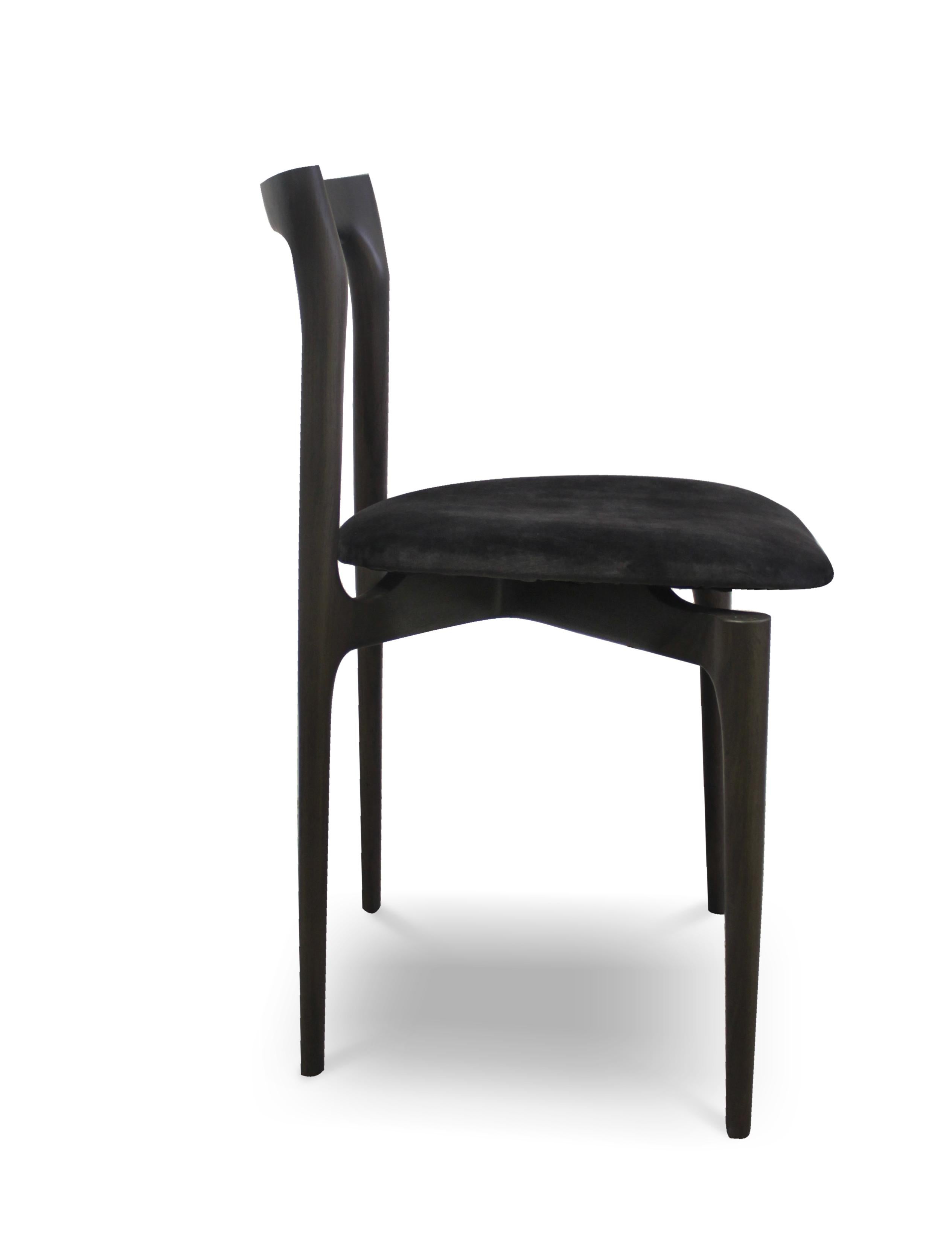 Portuguese Grey Dining Chair by Collector