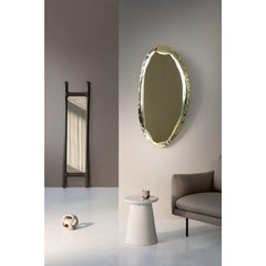 Grey Drab Sculptural Wall Mirror by Zieta