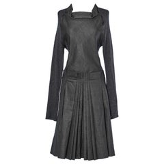 Grey dress in knit and wool Jacques Fath