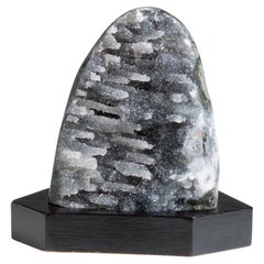 Grey Druze with Green Jasper and White Quartz Grey Druze with Green Jasper and White Quartz