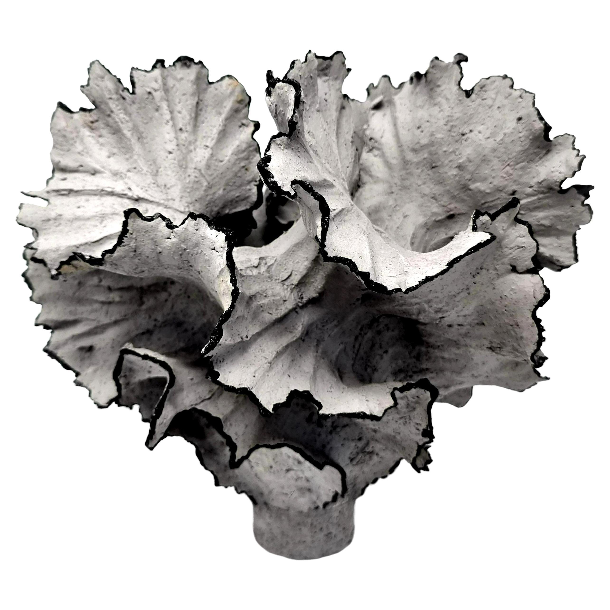 Grey Earthenwear, Leaf Sculpture // 166