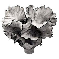 Grey Earthenwear, Leaf Sculpture // 166