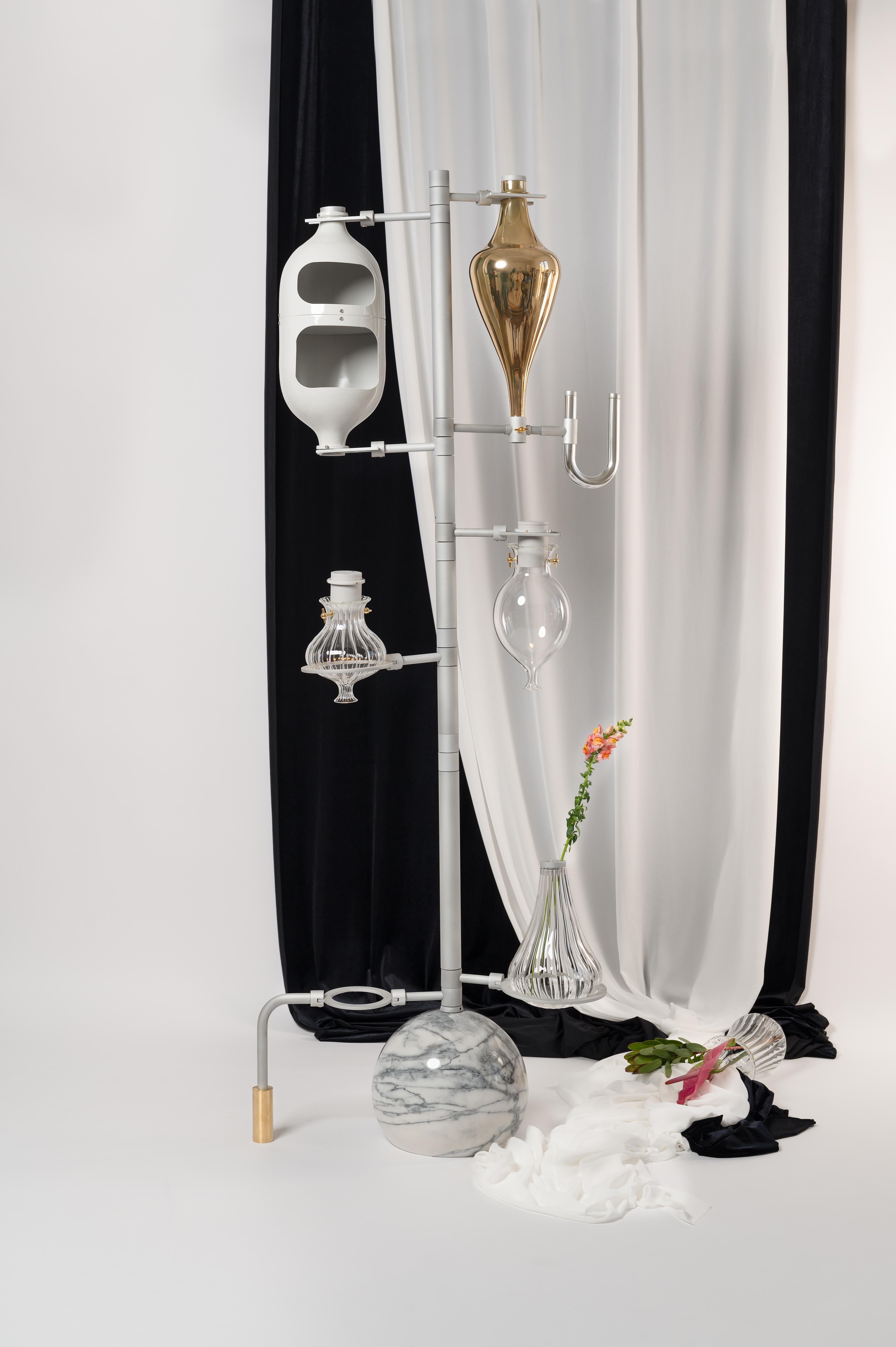 Lámpara escultórica Grey Emotional Lab de Hania Jneid en venta 2