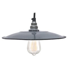 Grey Enamel French Vintage Industrial Pendant Lights