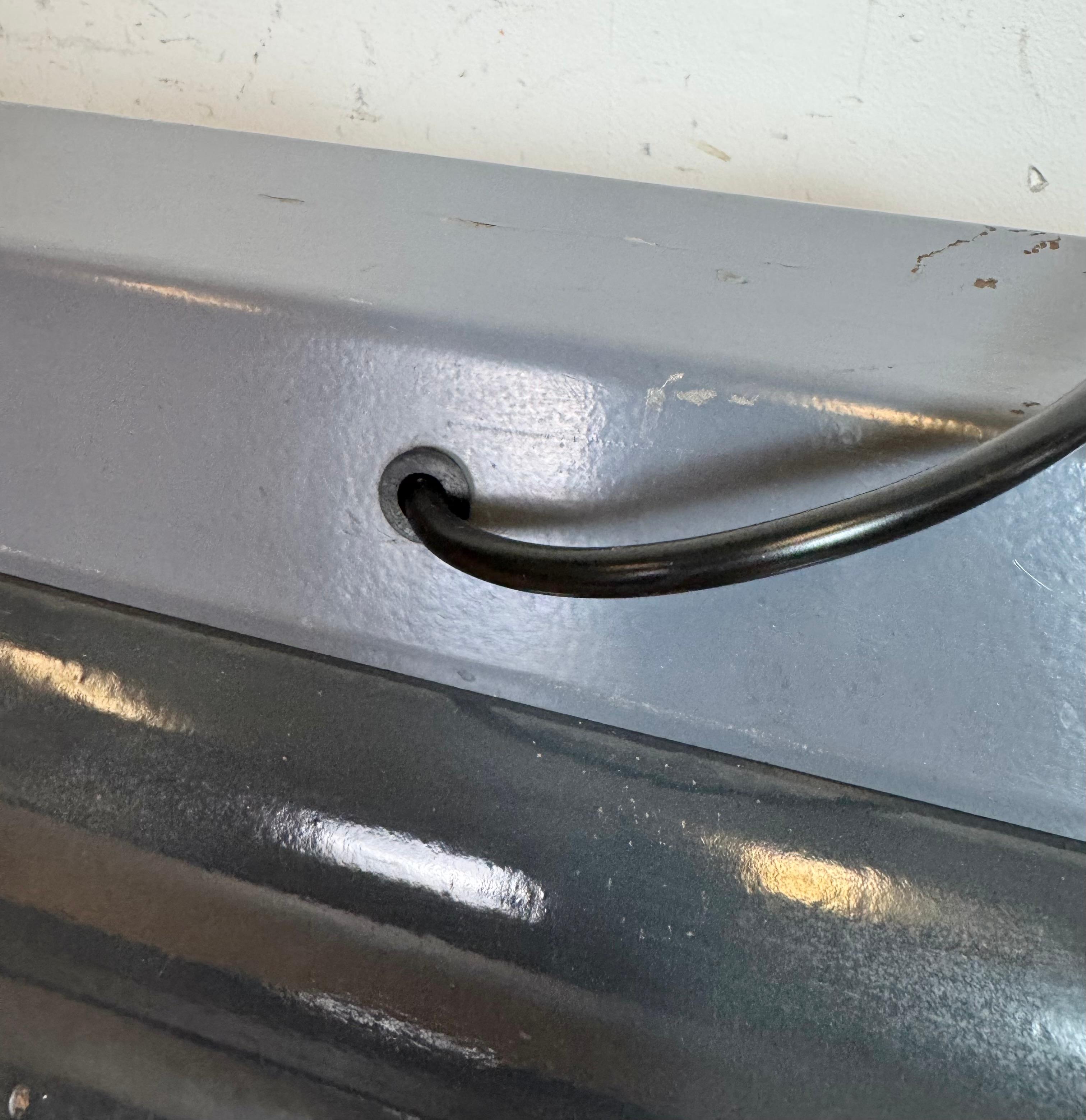 Grey Enamel Industrial Hanging Tube Light from Elektrosvit, 1960s For Sale 10