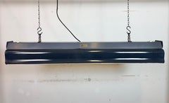 Grey Enamel Industrial Hanging Tube Light from Elektrosvit, 1960s