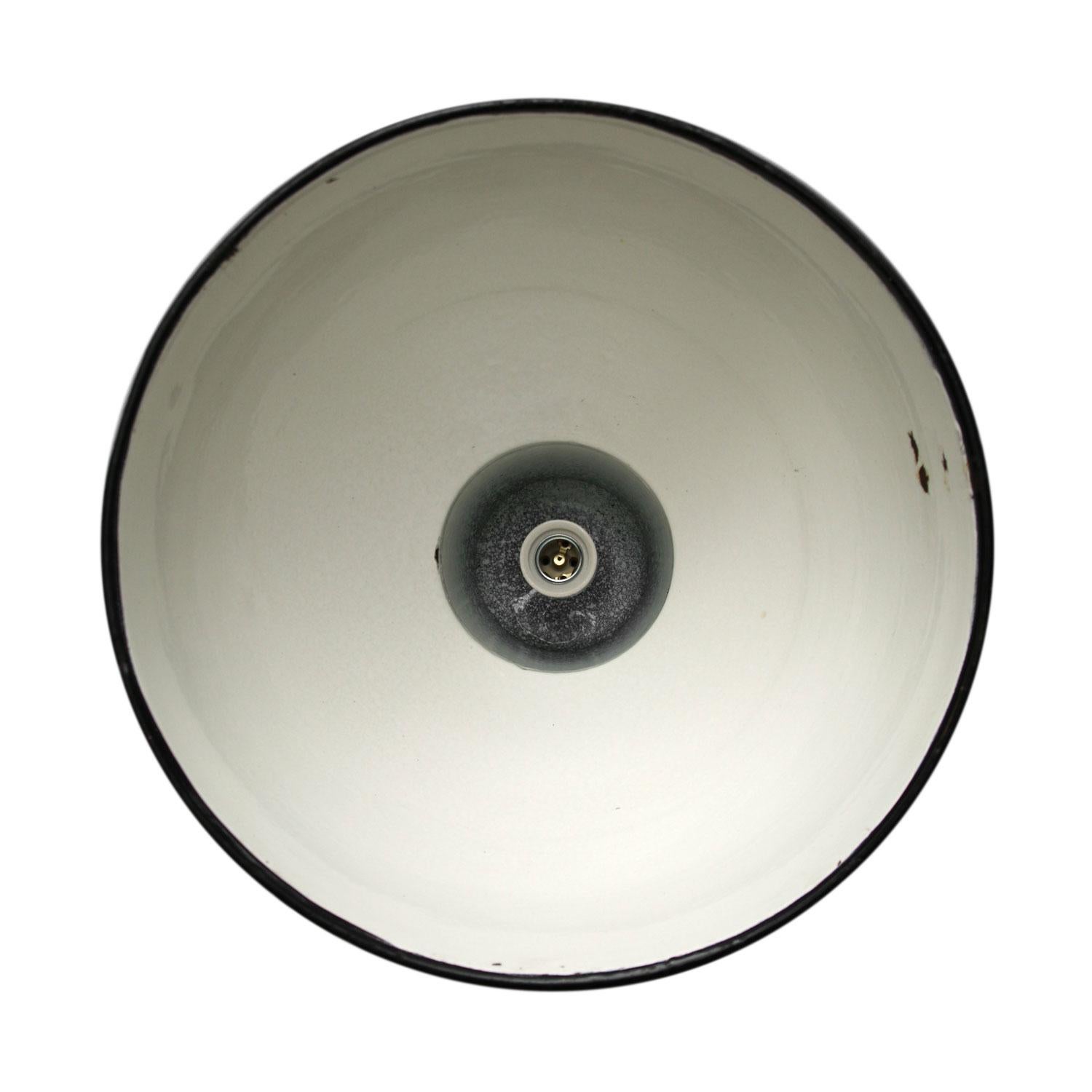 Grey Enamel Vintage Industrial Pendant Light (Industriell)