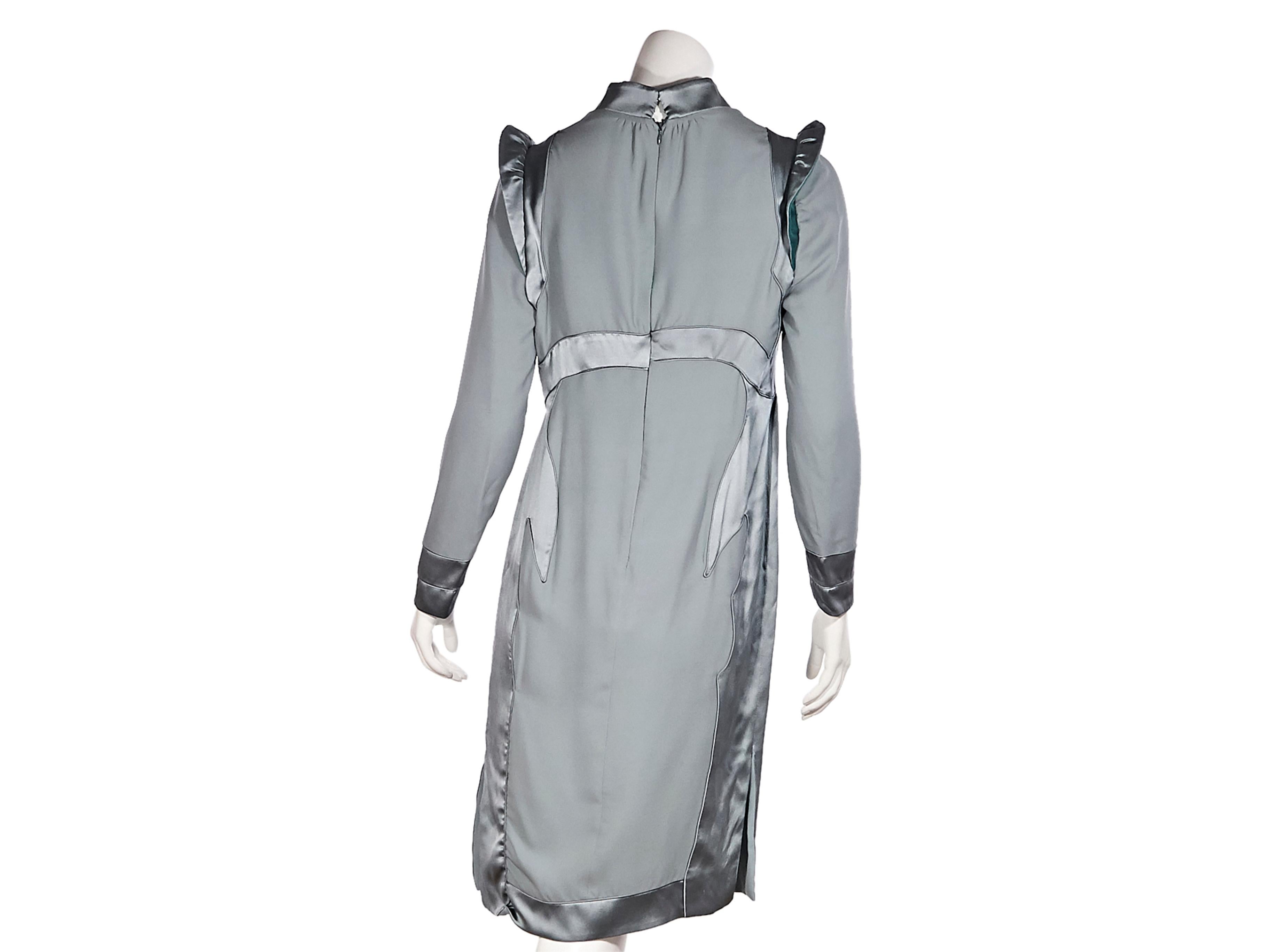 Gray  Tom Ford For Yves Saint Laurent Grey Silk Pagoda Dress