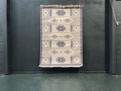 Grey Flat Weave Rug