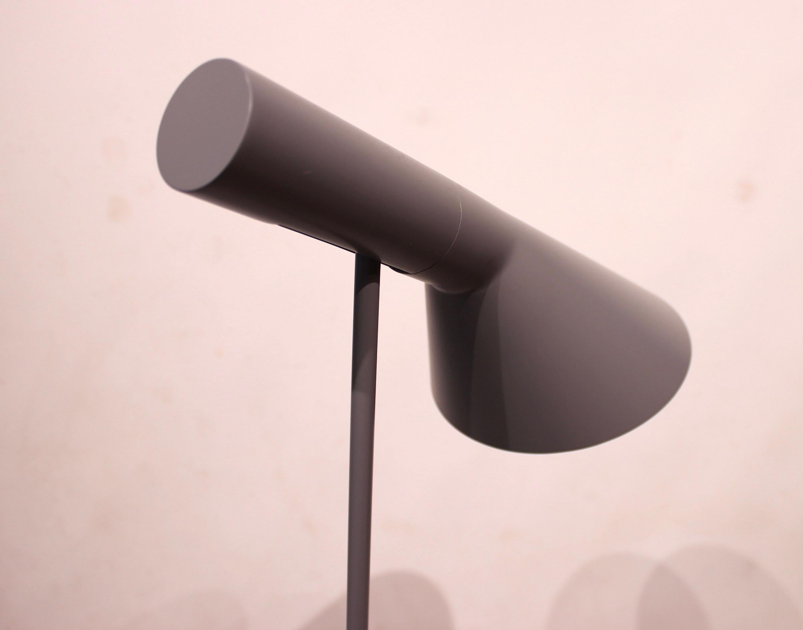 Painted Grey Floor Lamp by Arne Jacobsen and Louis Poulsen, 1990s For Sale