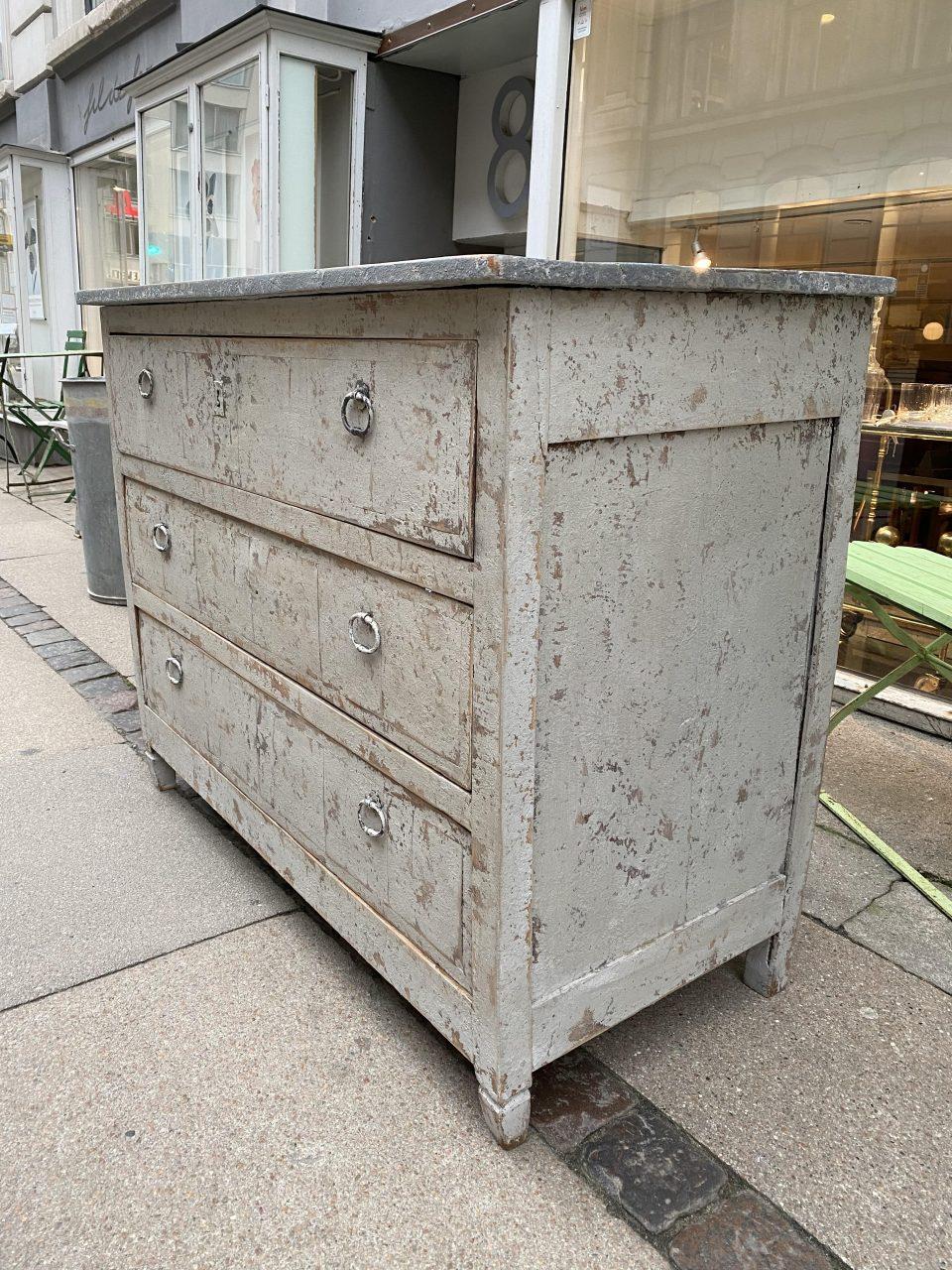 grey french style chest of drawers