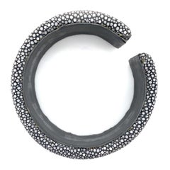 Grey Galuchat Cuff Bracelet