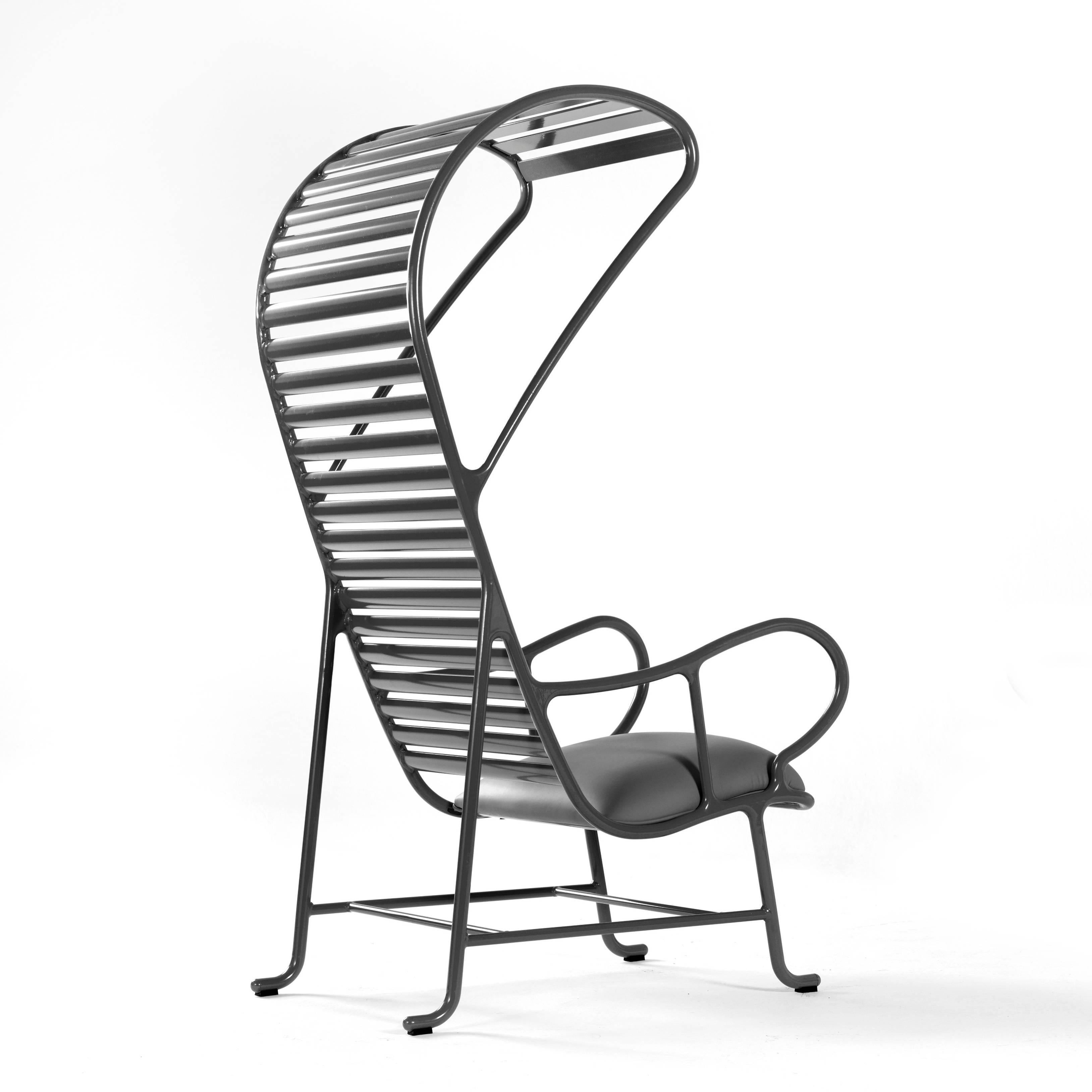 Modern Grey Gardenias Armchair with Pergola, Indoor by Jaime Hayon