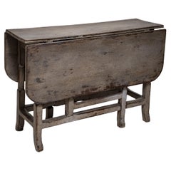 Antique Grey Gate-Leg Table, circa 1900