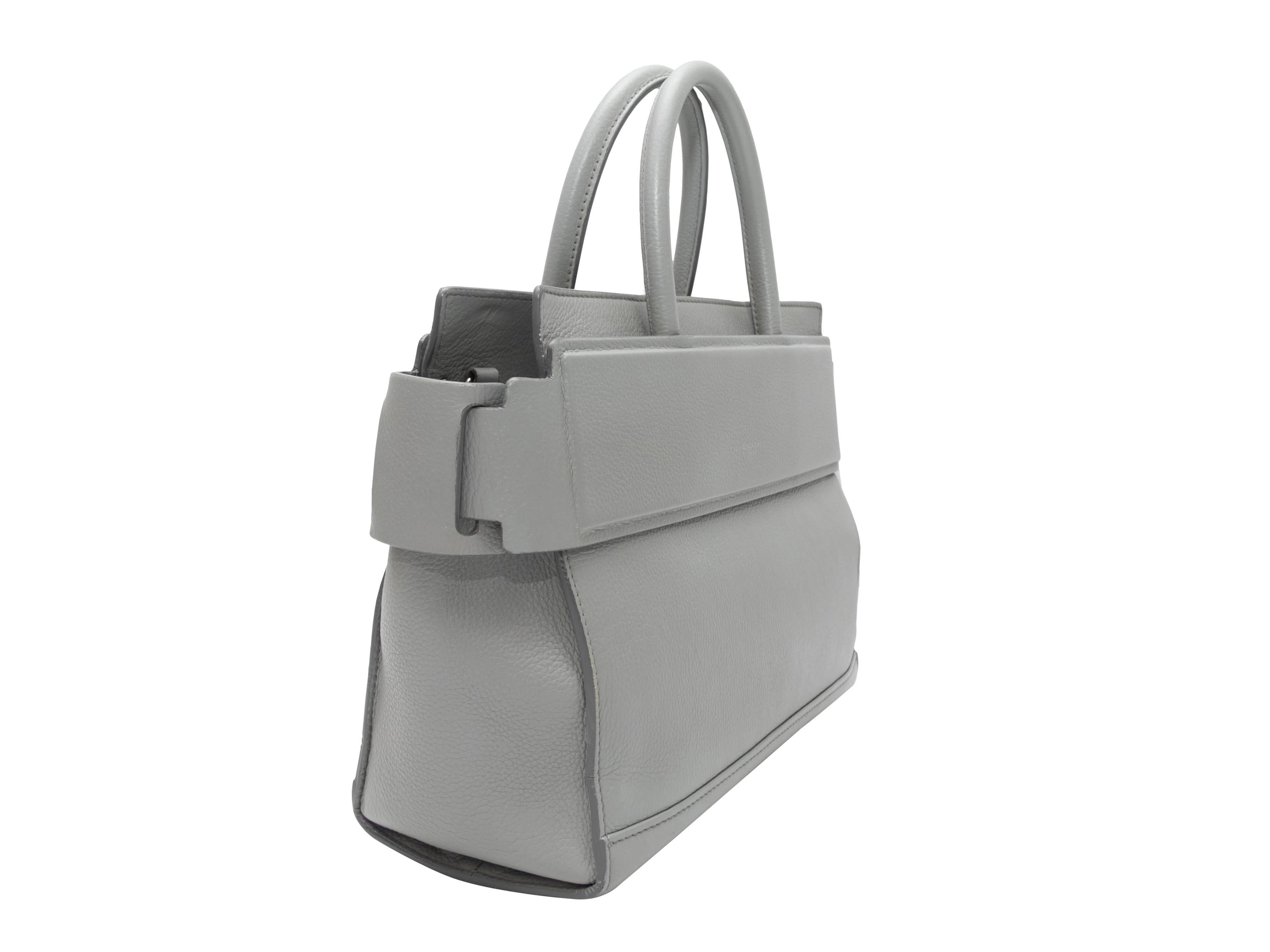 Grey Givenchy Small Horizon Satchel In Excellent Condition For Sale In New York, NY