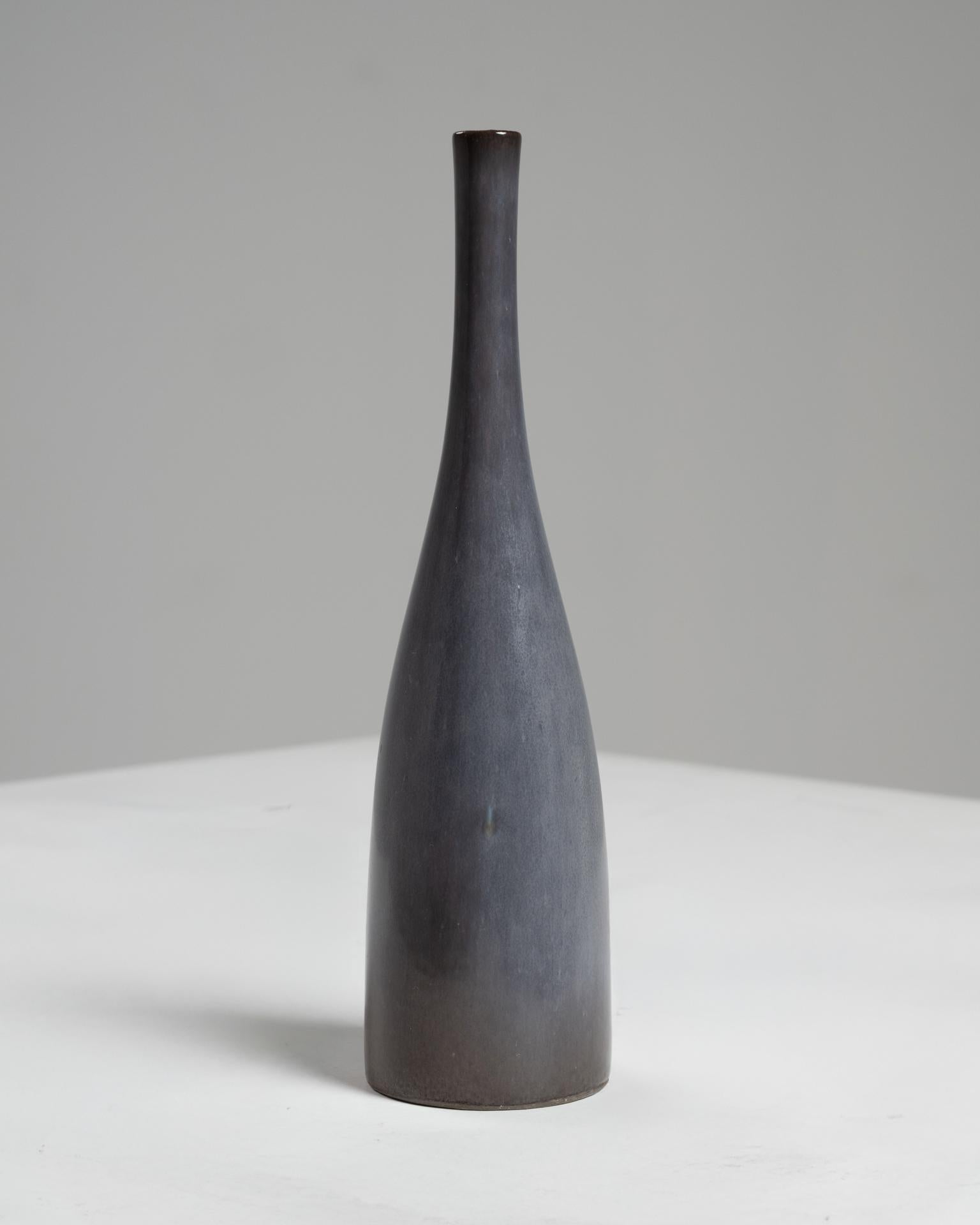 Botella de cerámica esmaltada gris de Jacques (1926-2008) et Dani (1933-2010) RUELLAND Moderno de mediados de siglo en venta