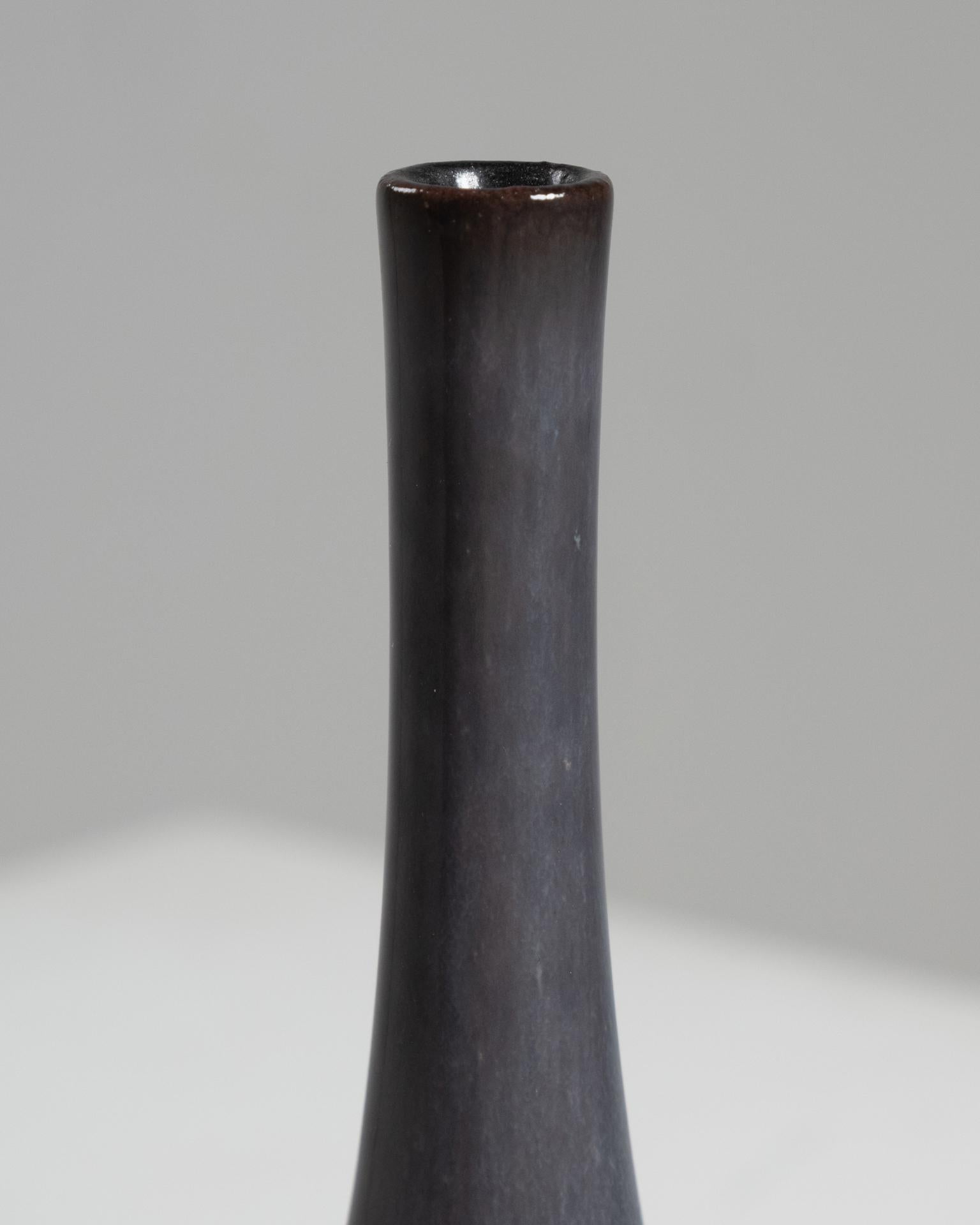 Botella de cerámica esmaltada gris de Jacques (1926-2008) et Dani (1933-2010) RUELLAND Glaseado en venta