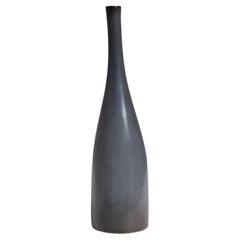 Botella de cerámica esmaltada gris de Jacques (1926-2008) et Dani (1933-2010) RUELLAND