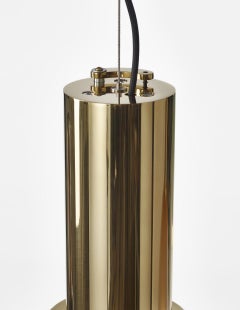 Grey / Gold Blown Crystal Glass Pendant, Phenomena by Dechem Studio for Bomma