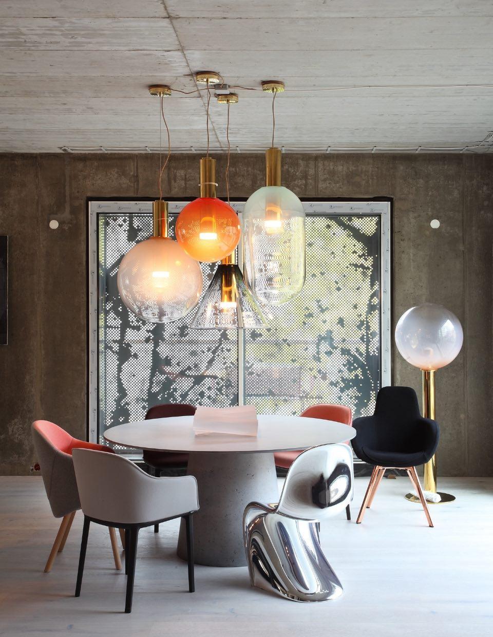 Ciondolo in vetro soffiato grigio/oro, Phenomena di Dechem Studio per Bomma In condizioni Nuovo in vendita a Warsaw, PL