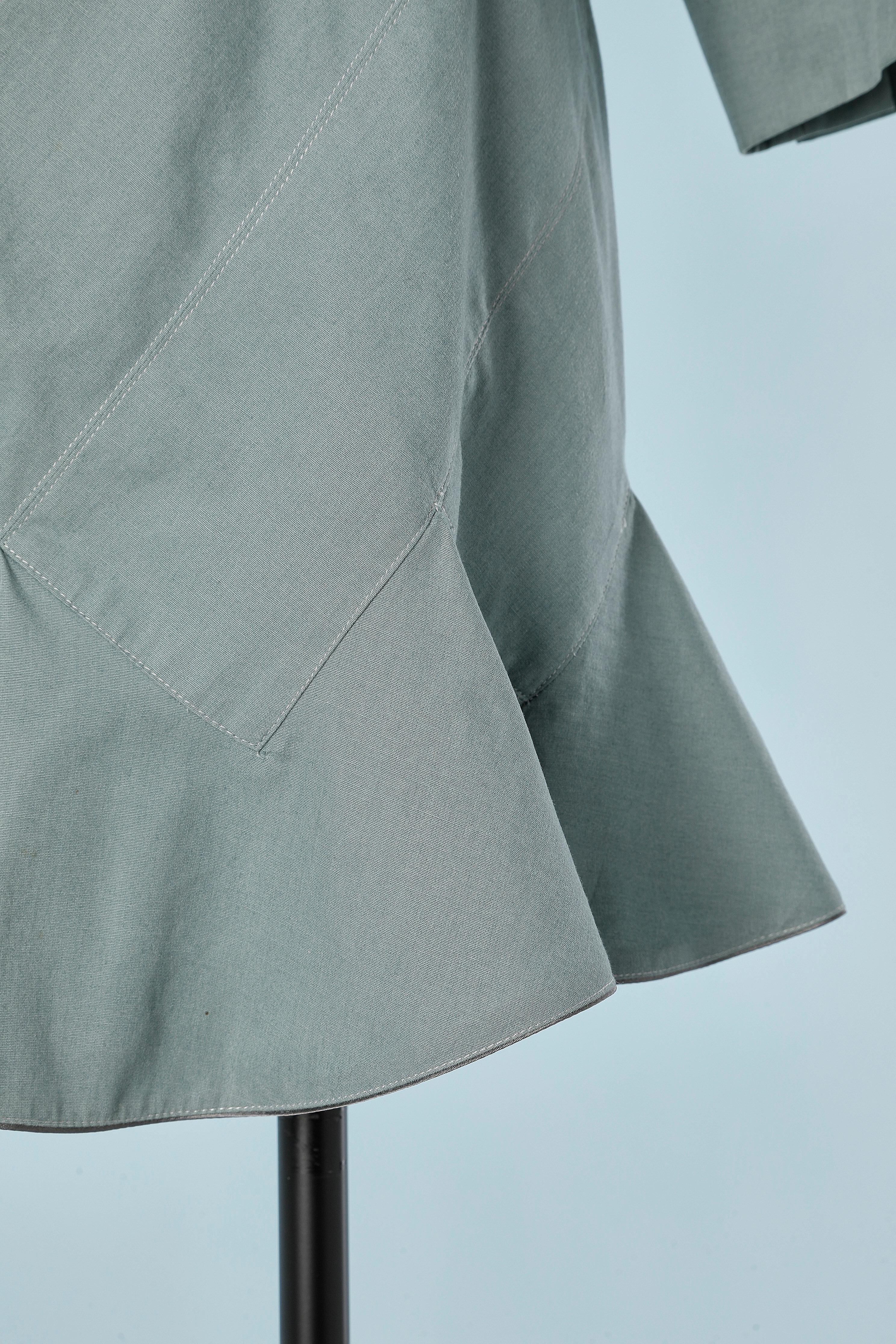 De las mujeres Traje-falda de algodón verde grisáceo ALAIA en venta