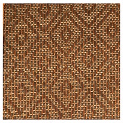 Grey/Green Natural Fiber & Copper Handcrafted Area Rug 3'11"x5'11" by Tapistelar