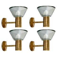 Grey Green Seguso Sconces