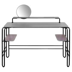 Table console Grimilde grise par Mentemano