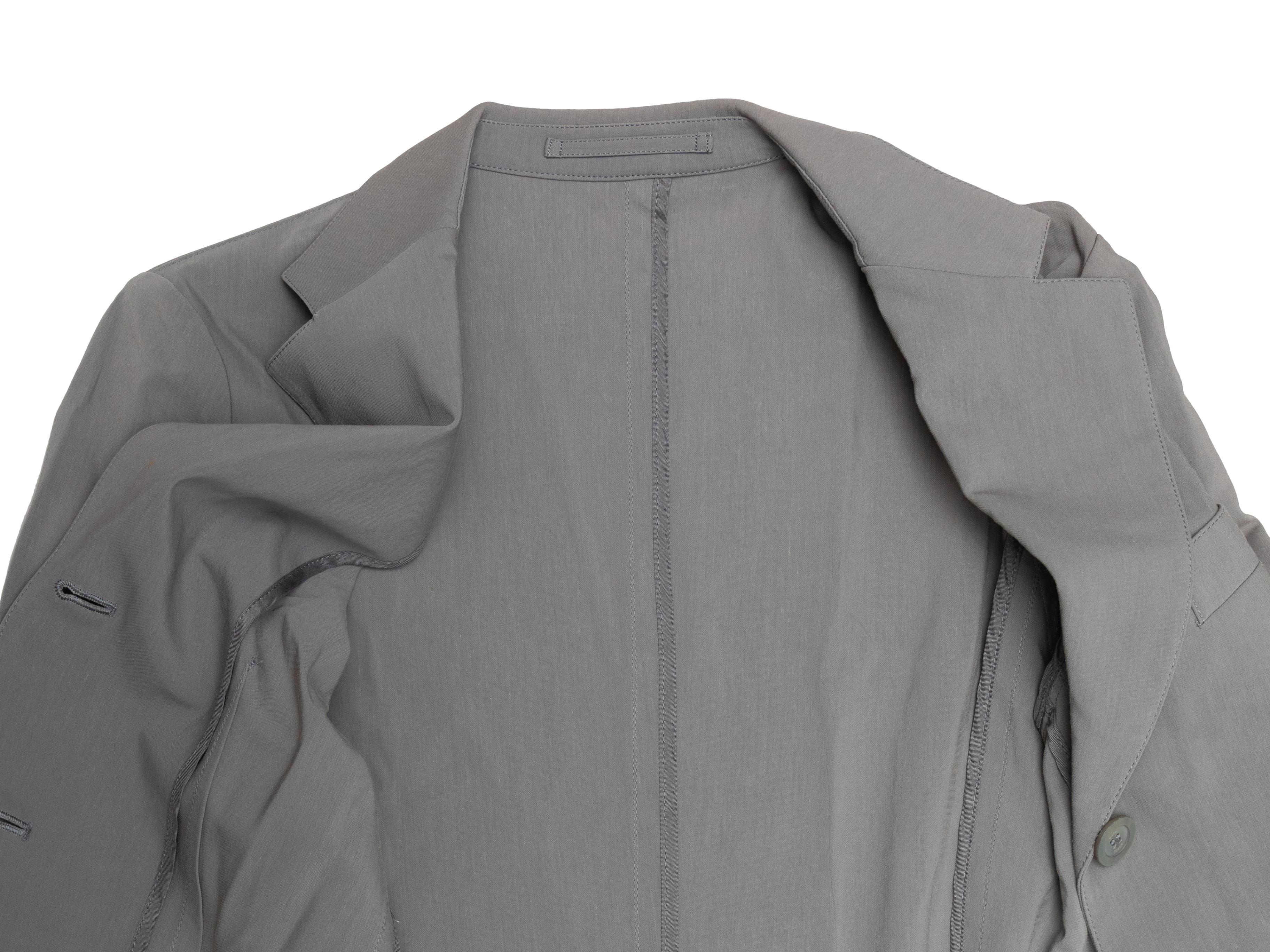 Blazer gris en coton mélangé de Gucci Taille IT 42 Bon état - En vente à New York, NY