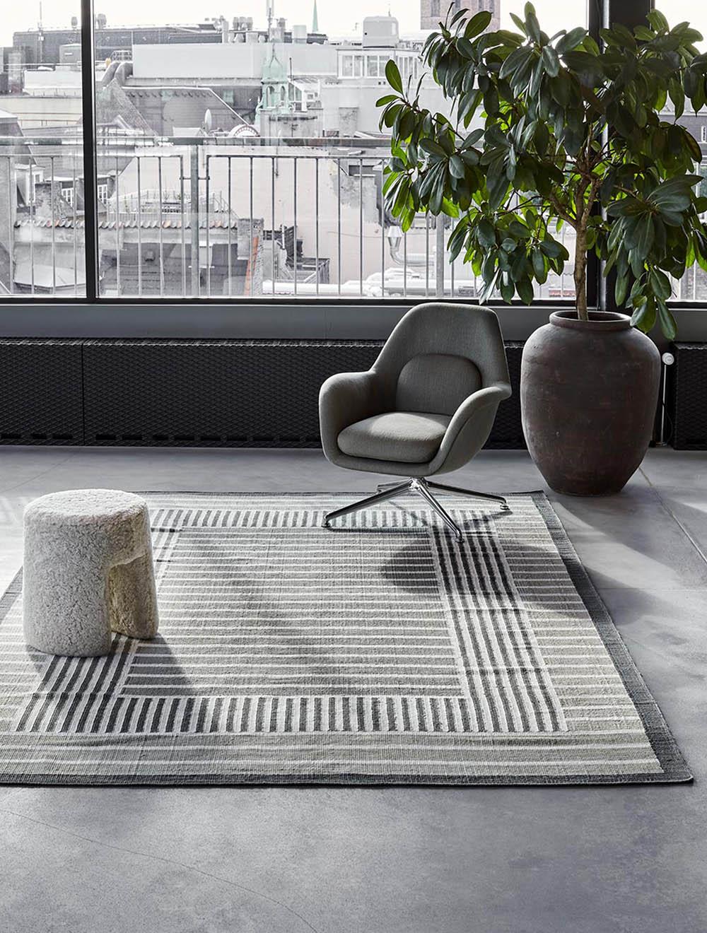 Danish Grey Hemp Carpet by Massimo Copenhagen For Sale