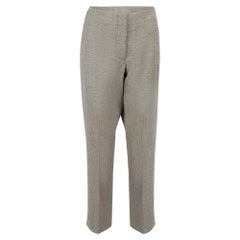 Pantalon tailleur pied-de-poule gris, taille XL