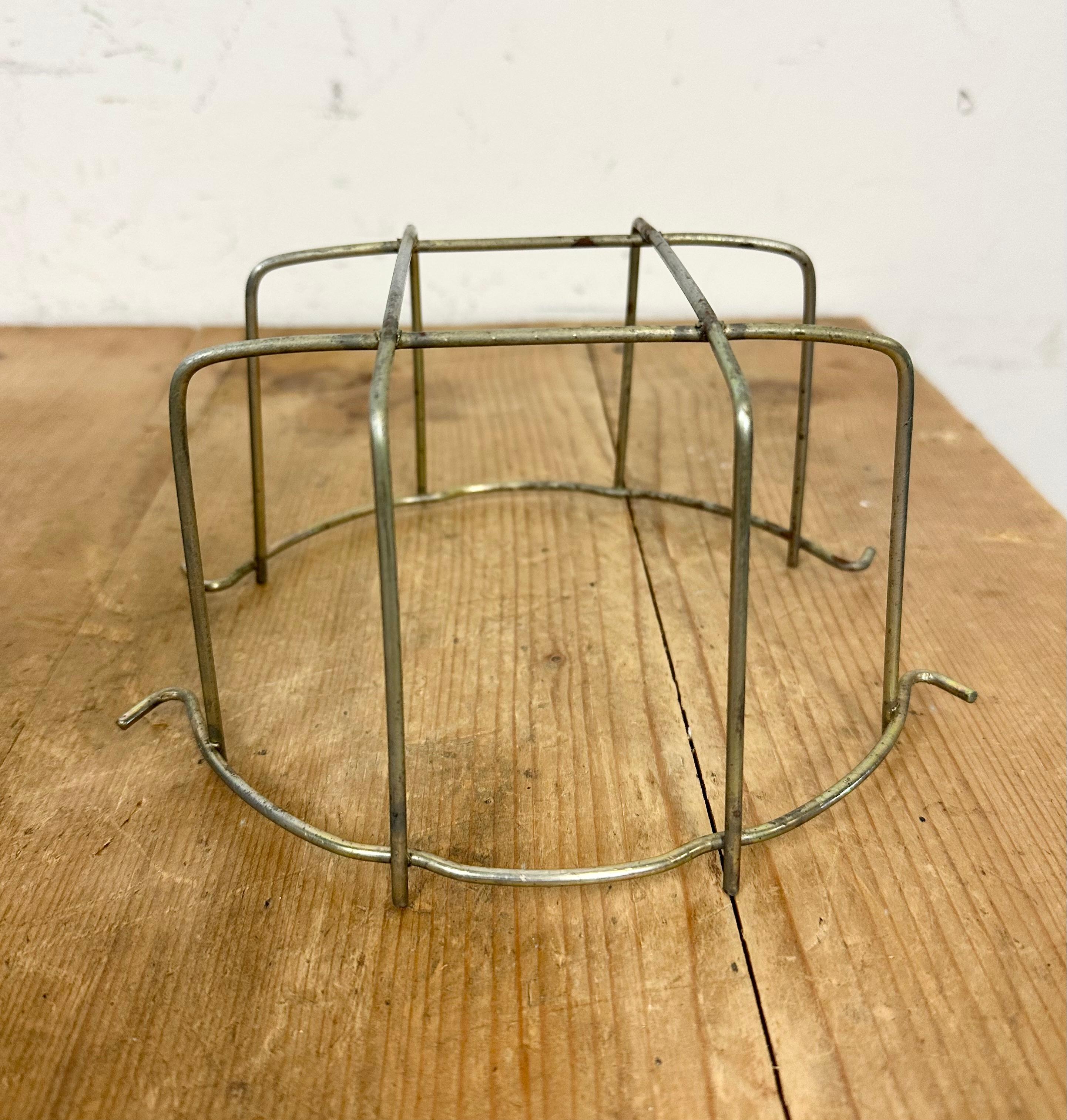 Grey Industrial Aluminium Cage Pendant Lamp, 1970s For Sale 12