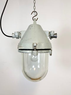 Grey Industrial Cast Aluminium Explosion Proof Lamp, 1970s