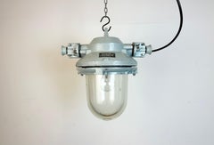 Grey Industrial Cast Aluminium Explosion Proof Light, 1970s