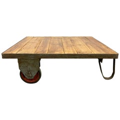 Vintage Grey Industrial Coffee Table, 1960s