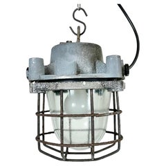 Grey Industrial Explosion Proof Lamp, 1960s