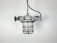 Grey Industrial Explosion Proof Lamp, 1980s