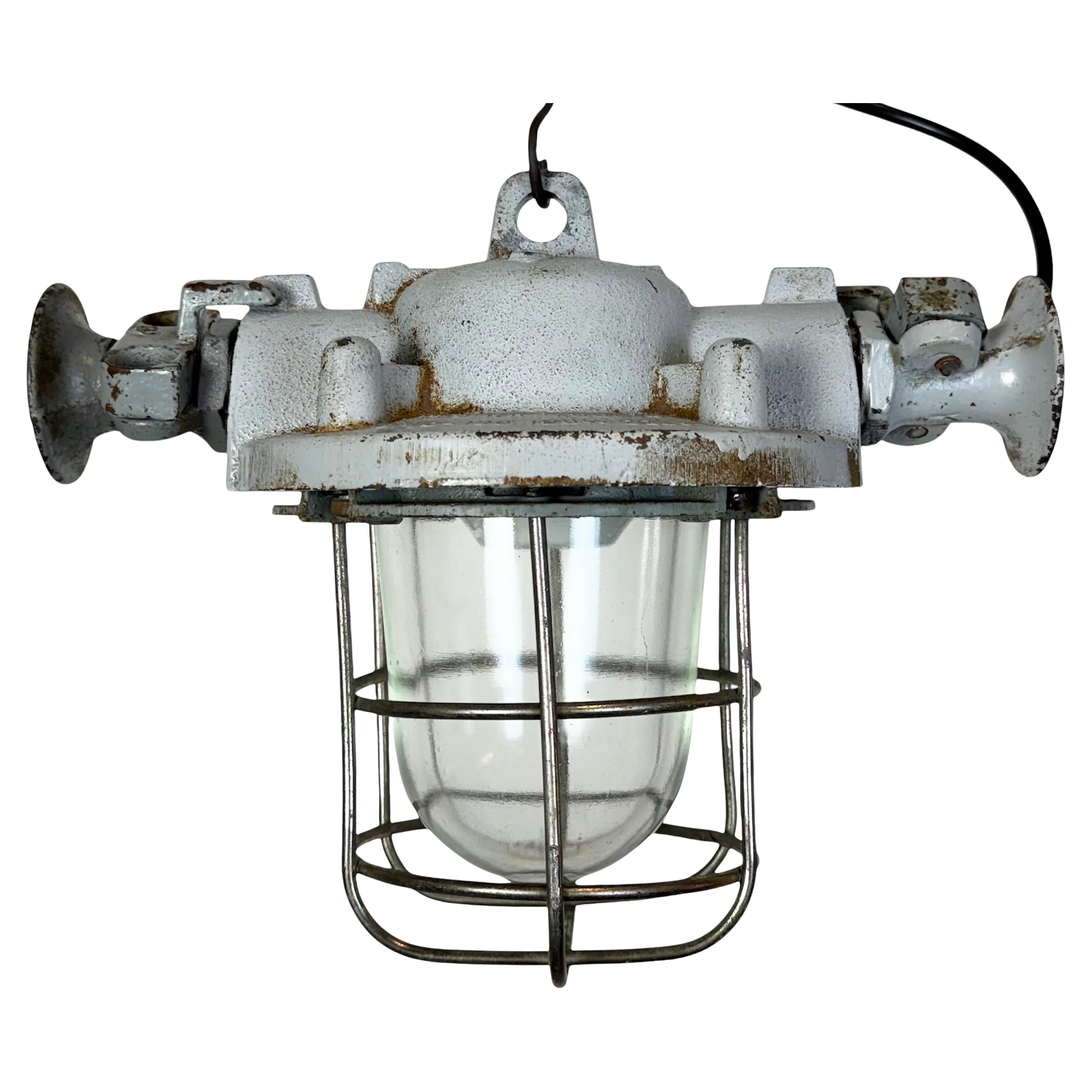Grey Industrial Explosion Proof Lamp, 1980s