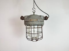 Grey Industrial Explosion Proof Lamp from Elektrosvit, 1960s