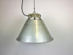 Grey Industrial Explosion Proof Lamp with Aluminum Shade from Zaos, 1970s
