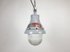 Grey Industrial Explosion Proof Light from Crouse-Hinds, 1970s
