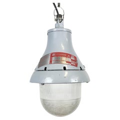 Grey Industrial Explosion Proof Light from Crouse-Hinds, 1970s