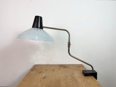 Grey Industrial Factory Office Desk Lamp from Elektrosvit, 1970s