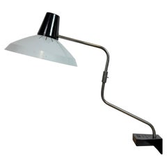 Graue Industrielle Fabrik-Büro-Schreibtischlampe aus Elektrosvit, 1970er Jahre