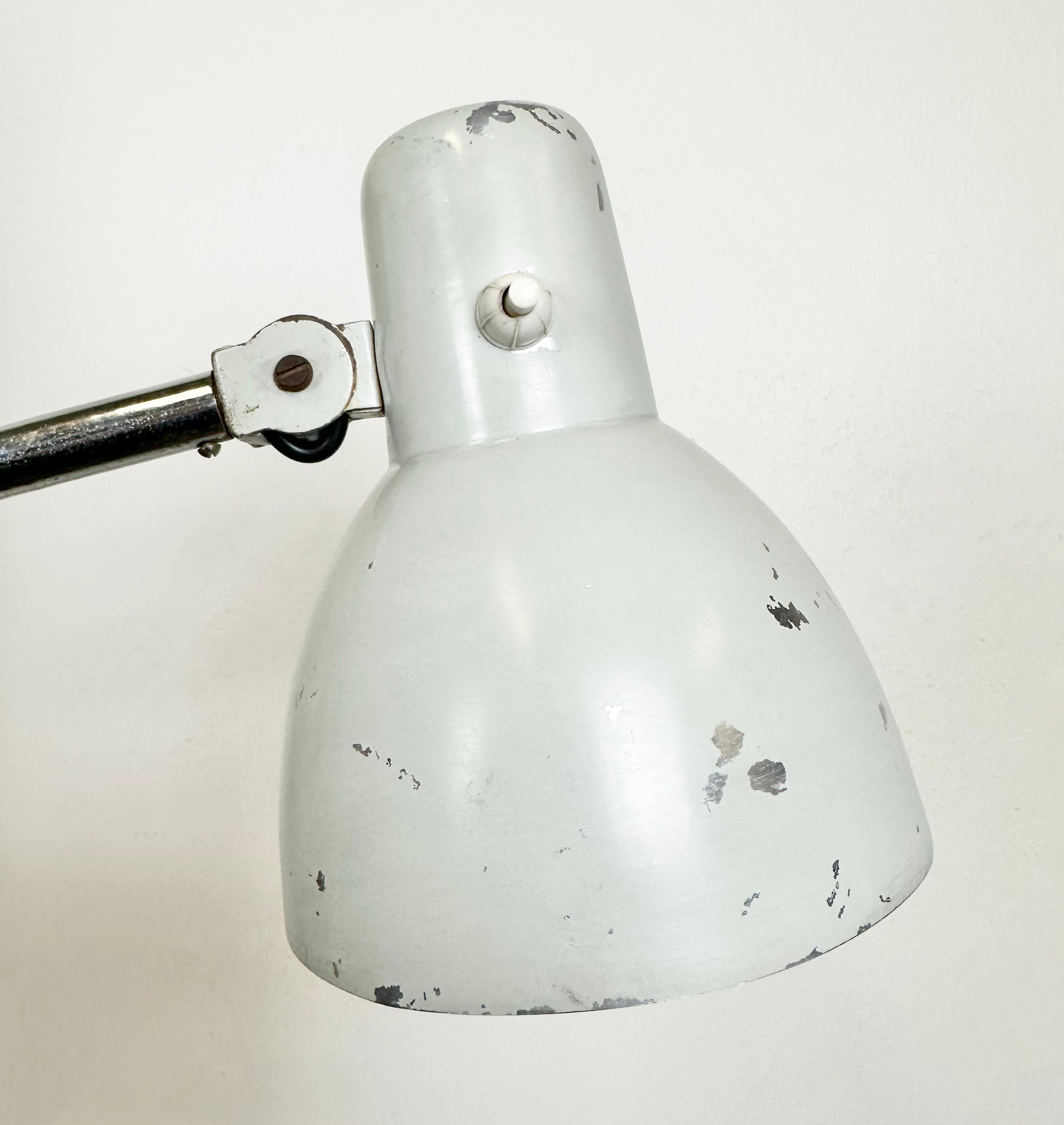 Grey Industrial Italian Scissor Wall Lamp from Raptek Milano, 1960s For Sale 6