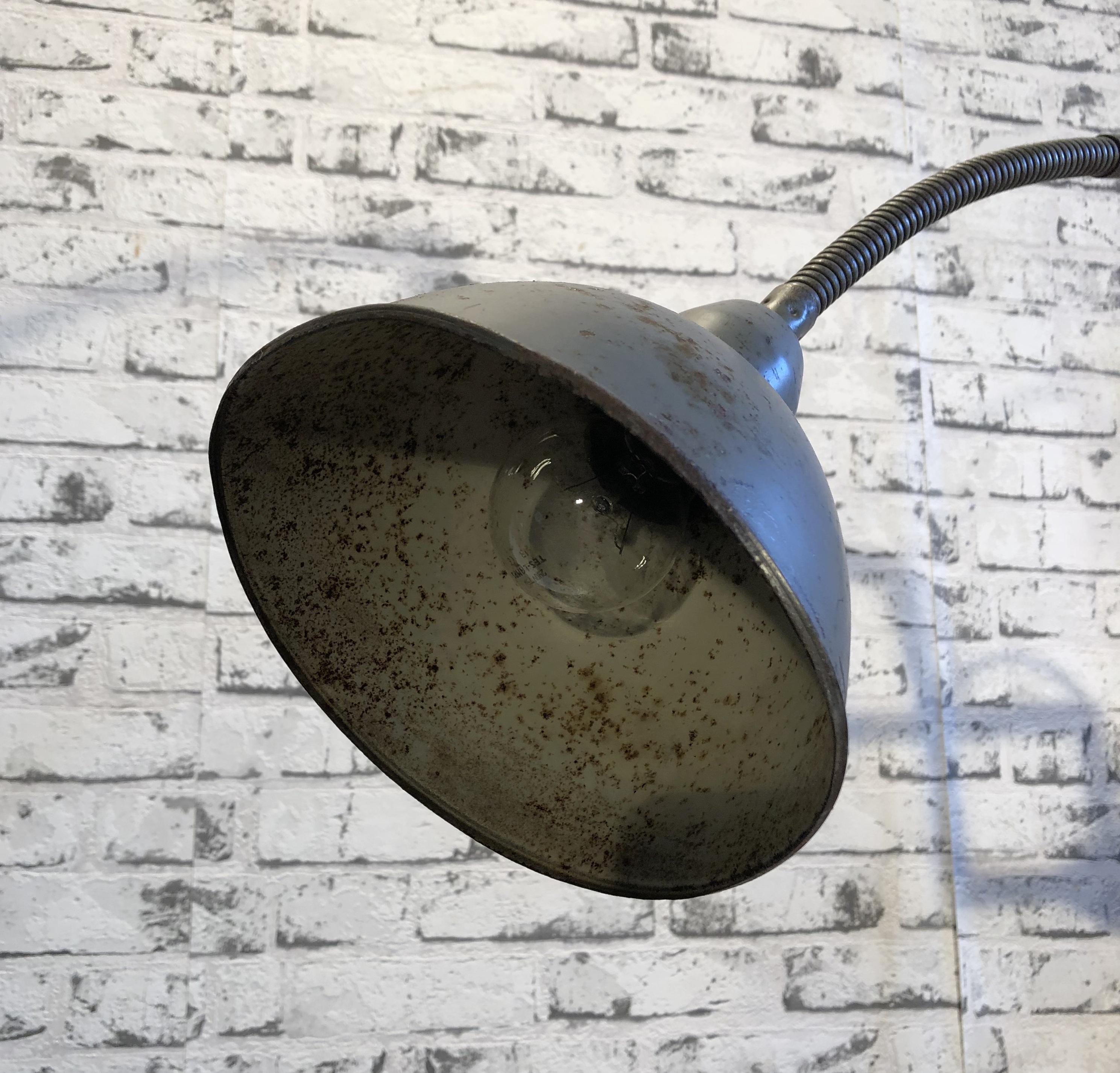 Grey Industrial Scissor Wall Lamp, 1960s 1